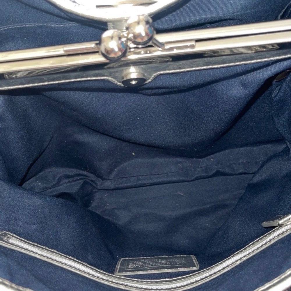 Coach Signature Tote in Denim and Silver - Picture 7 of 8